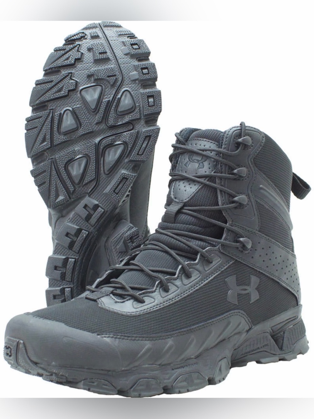Under Armour Valsetz Black High-Top Tactical Hiking Boots Adult Men Size 9